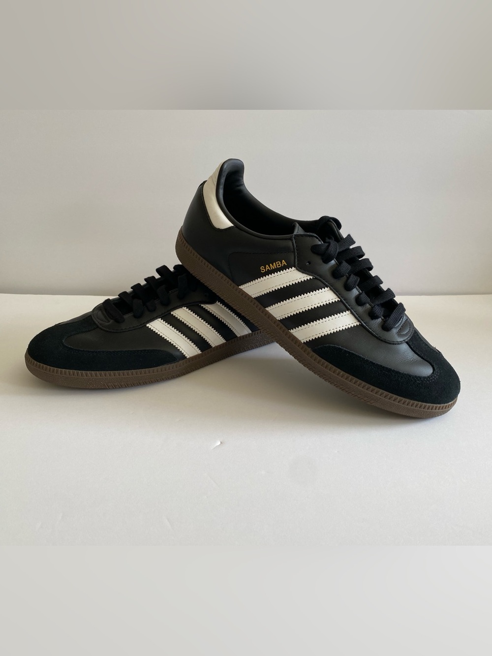 adidas Samba OG Black Clear Granite Womens New Size 10
